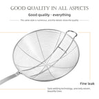 Strainer Spoon Long Stainless Steel Anti Scald Safe Slotted Ladle for Kitchen Cooking Frying Spaghetti