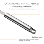 Strainer Spoon Long Stainless Steel Anti Scald Safe Slotted Ladle for Kitchen Cooking Frying Spaghetti