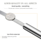 Strainer Spoon Long Stainless Steel Anti Scald Safe Slotted Ladle for Kitchen Cooking Frying Spaghetti