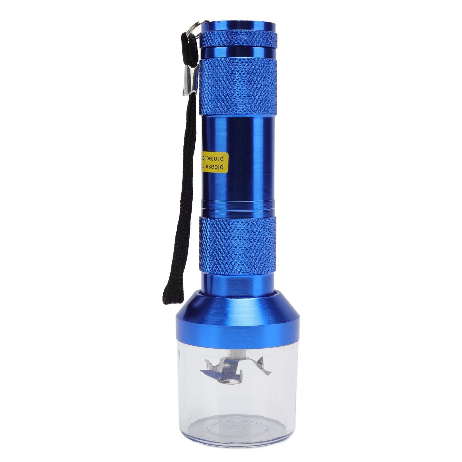 Electric Tobacco Herb Grinder Professional Aluminium Alloy Herb Tabacco Crusher for Herbal Medicine Seasoning Blue