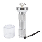 Electric Tobacco Herb Grinder Professional Aluminium Alloy Herb Tabacco Crusher for Herbal Medicine Seasoning Silver