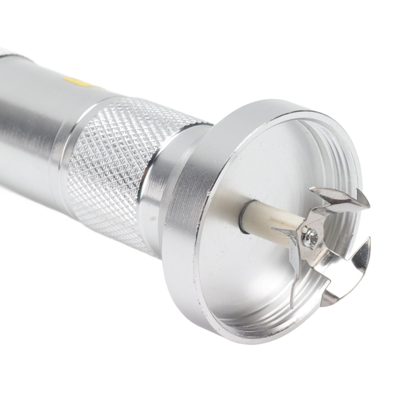 Electric Tobacco Herb Grinder Professional Aluminium Alloy Herb Tabacco Crusher for Herbal Medicine Seasoning Silver