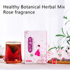 Rose Black Tea 30 Triangular Bags Boiling Water Brewing Portable Flower Tea for Women Girls