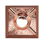 Engraved Print Cigar Ashtray Plated Vintage Practical Household Cigarette Ashtray for Home Copper Plating