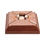 Engraved Print Cigar Ashtray Plated Vintage Practical Household Cigarette Ashtray for Home Copper Plating