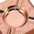 Engraved Print Cigar Ashtray Plated Vintage Practical Household Cigarette Ashtray for Home Copper Plating