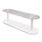 Figure Display Rack White Transparent Large Capacity Plastic Skin Care Rack Cosmetic Holder Stand Double Layer