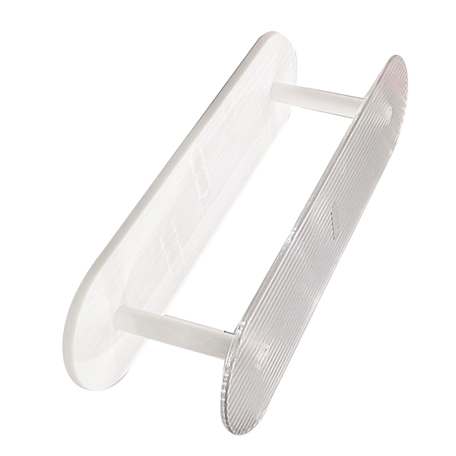 Figure Display Rack White Transparent Large Capacity Plastic Skin Care Rack Cosmetic Holder Stand Double Layer