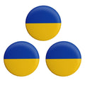 3PCS 44mm Ukrainian Flag Lapel Pin Ukrainian Flag Badge National Pin Brooch Badge