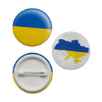 3PCS 44mm Ukrainian Flag Lapel Pin Ukrainian Flag Badge National Pin Brooch Badge