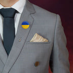 3PCS 44mm Ukrainian Flag Lapel Pin Ukrainian Flag Badge National Pin Brooch Badge