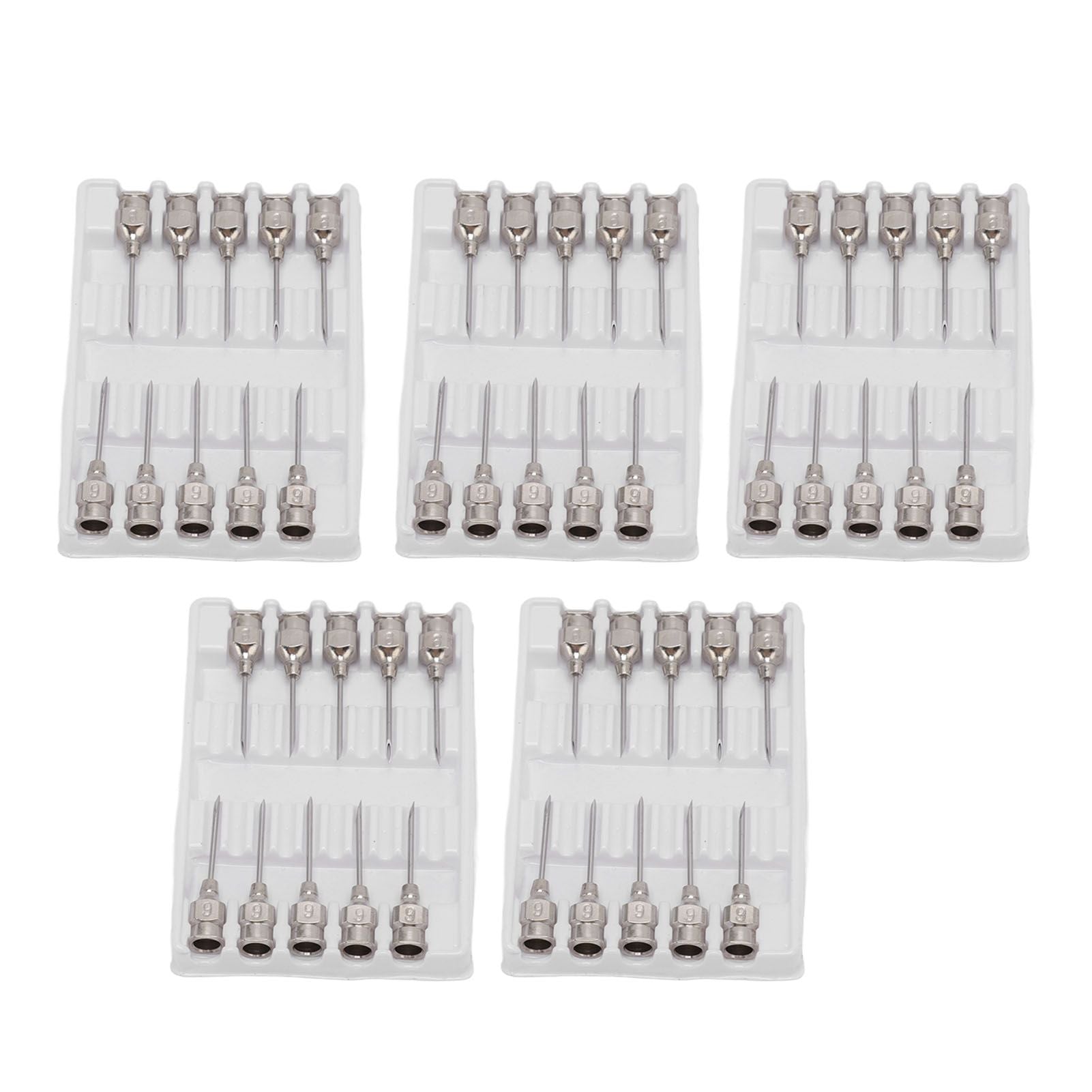 Poultry Injection Needles Stainless Steel Bovine Pig Injection Needle Cow Pig Injection Needle Accessories 9x15mm / 0.4x0.6in