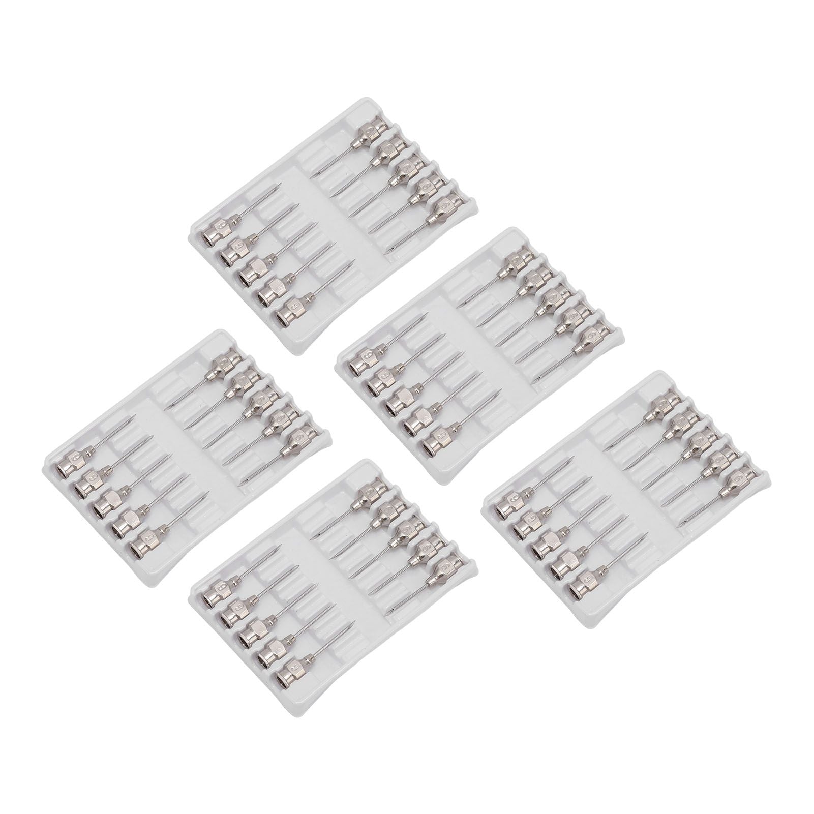 Poultry Injection Needles Stainless Steel Bovine Pig Injection Needle Cow Pig Injection Needle Accessories 9x15mm / 0.4x0.6in