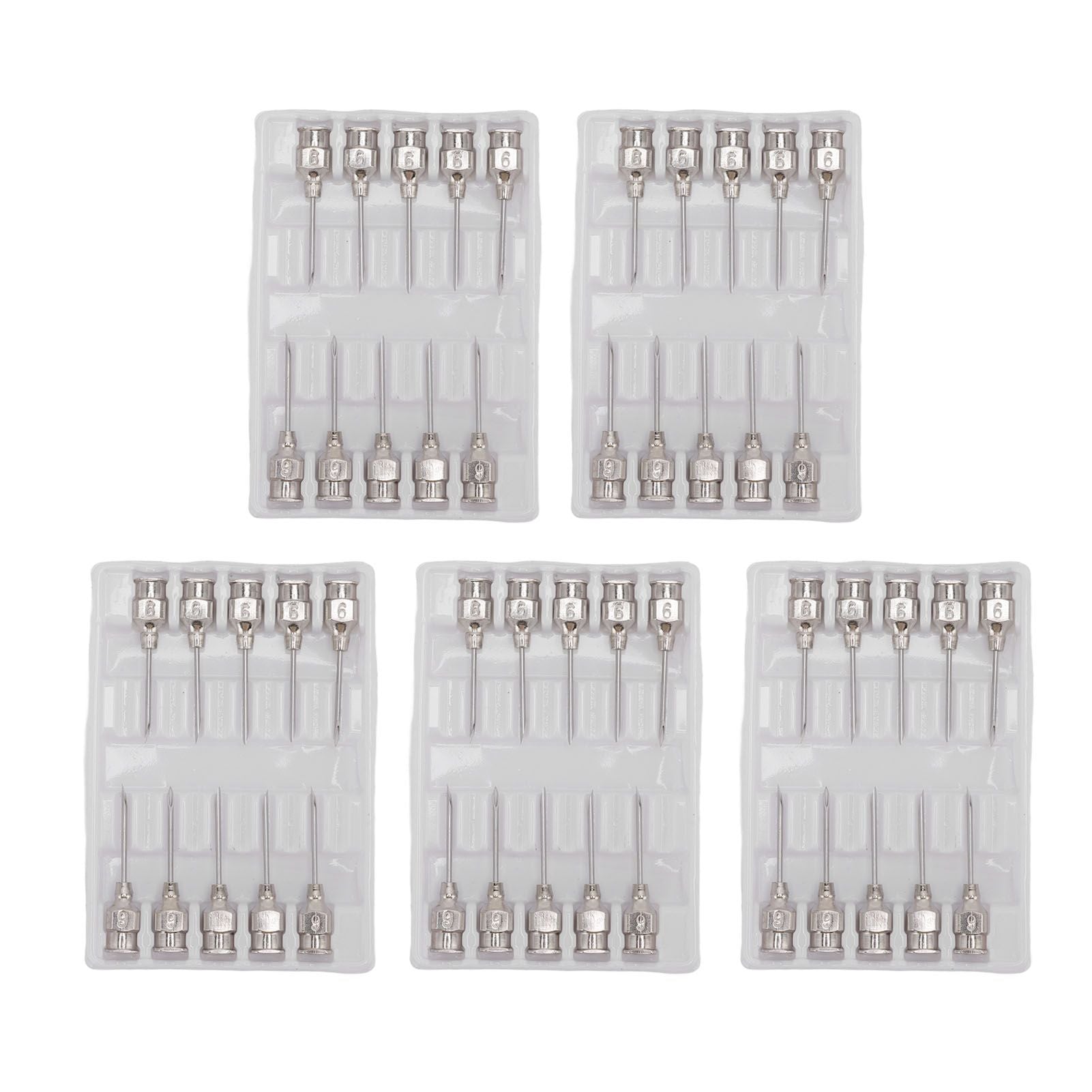 Poultry Injection Needles Stainless Steel Bovine Pig Injection Needle Cow Pig Injection Needle Accessories 9x15mm / 0.4x0.6in