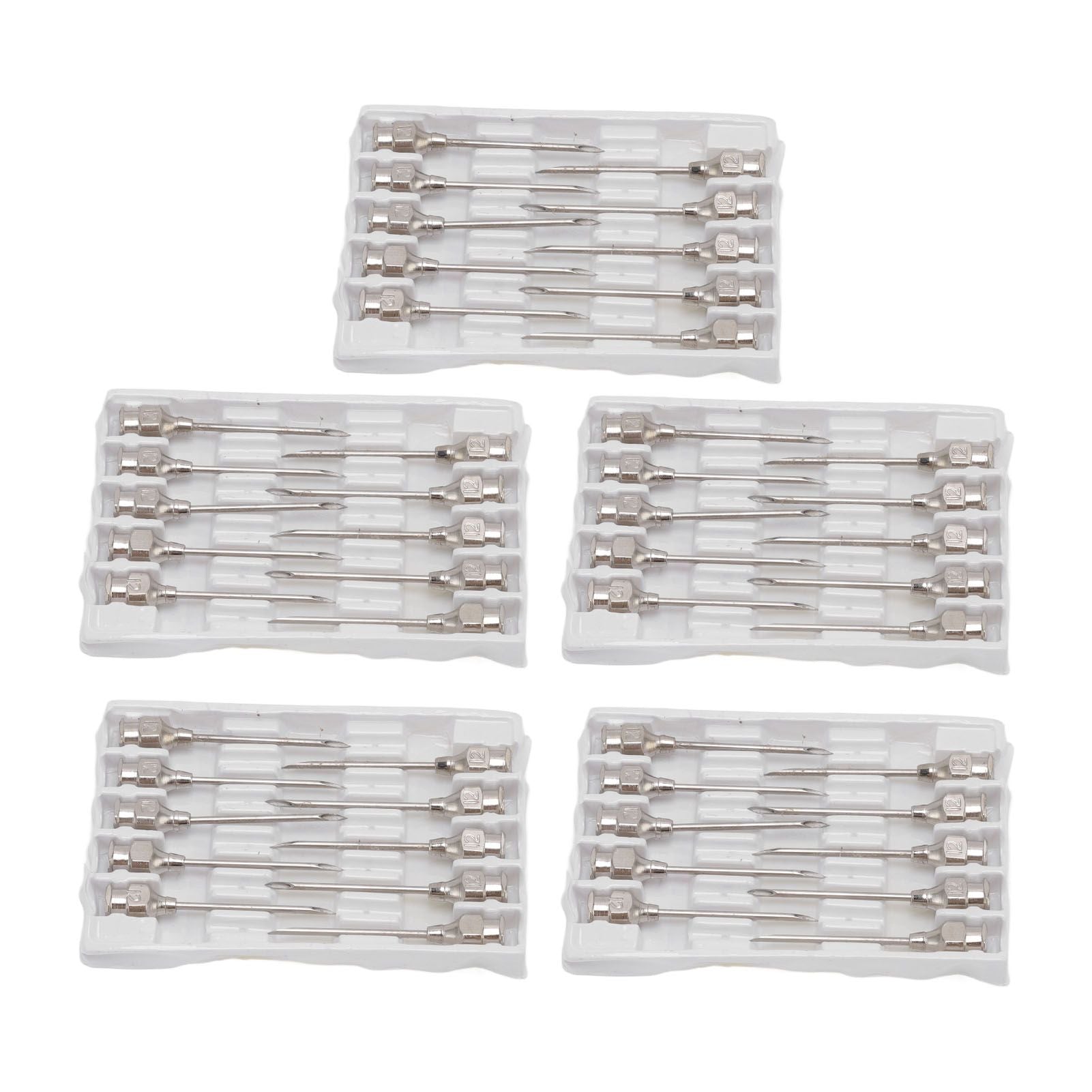 Poultry Injection Needles Stainless Steel Bovine Pig Injection Needle Cow Pig Injection Needle Accessories 12x25mm / 0.5x1.0in