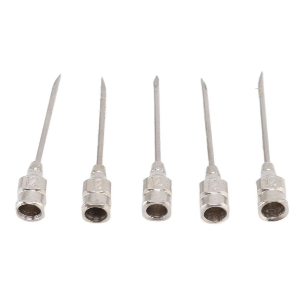 Poultry Injection Needles Stainless Steel Bovine Pig Injection Needle Cow Pig Injection Needle Accessories 12x25mm / 0.5x1.0in