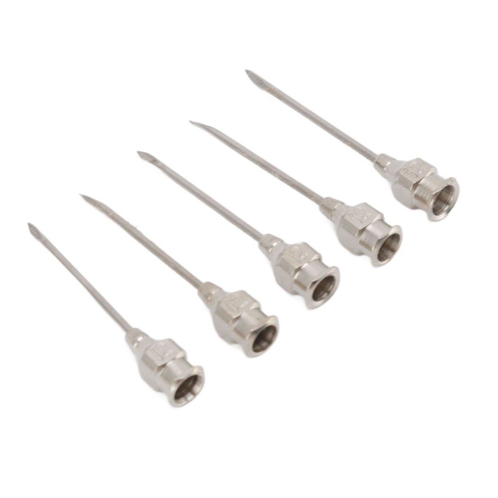 Poultry Injection Needles Stainless Steel Bovine Pig Injection Needle Cow Pig Injection Needle Accessories 12x25mm / 0.5x1.0in
