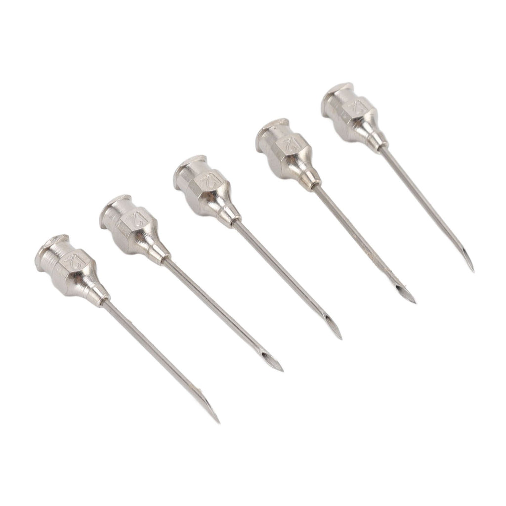 Poultry Injection Needles Stainless Steel Bovine Pig Injection Needle Cow Pig Injection Needle Accessories 12x25mm / 0.5x1.0in