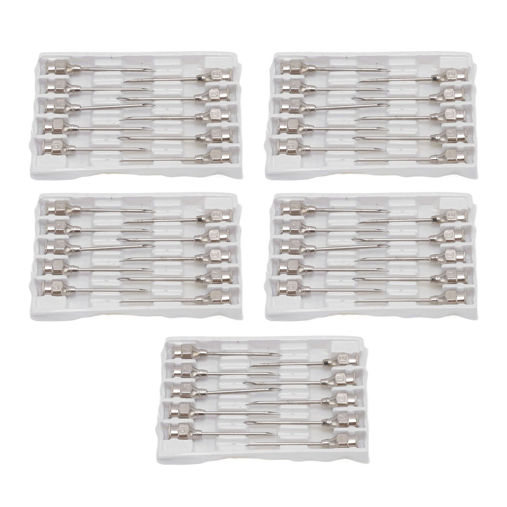Poultry Injection Needles Stainless Steel Bovine Pig Injection Needle Cow Pig Injection Needle Accessories 12x25mm / 0.5x1.0in