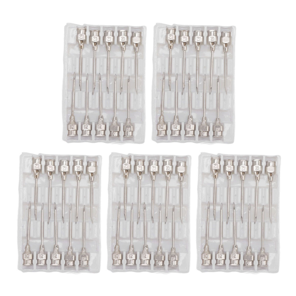 Poultry Injection Needles Stainless Steel Bovine Pig Injection Needle Cow Pig Injection Needle Accessories 12x25mm / 0.5x1.0in