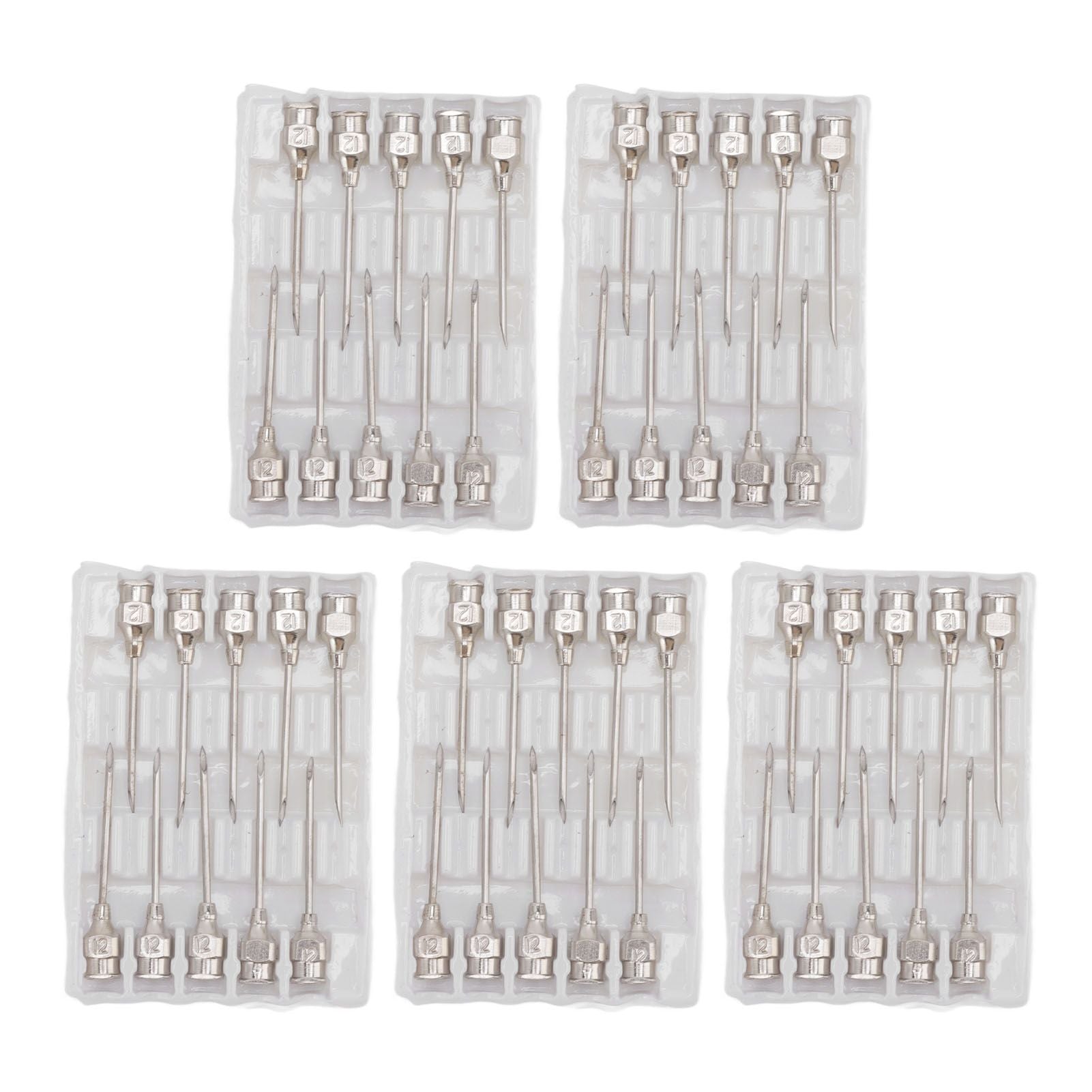 Poultry Injection Needles Stainless Steel Bovine Pig Injection Needle Cow Pig Injection Needle Accessories 12x25mm / 0.5x1.0in
