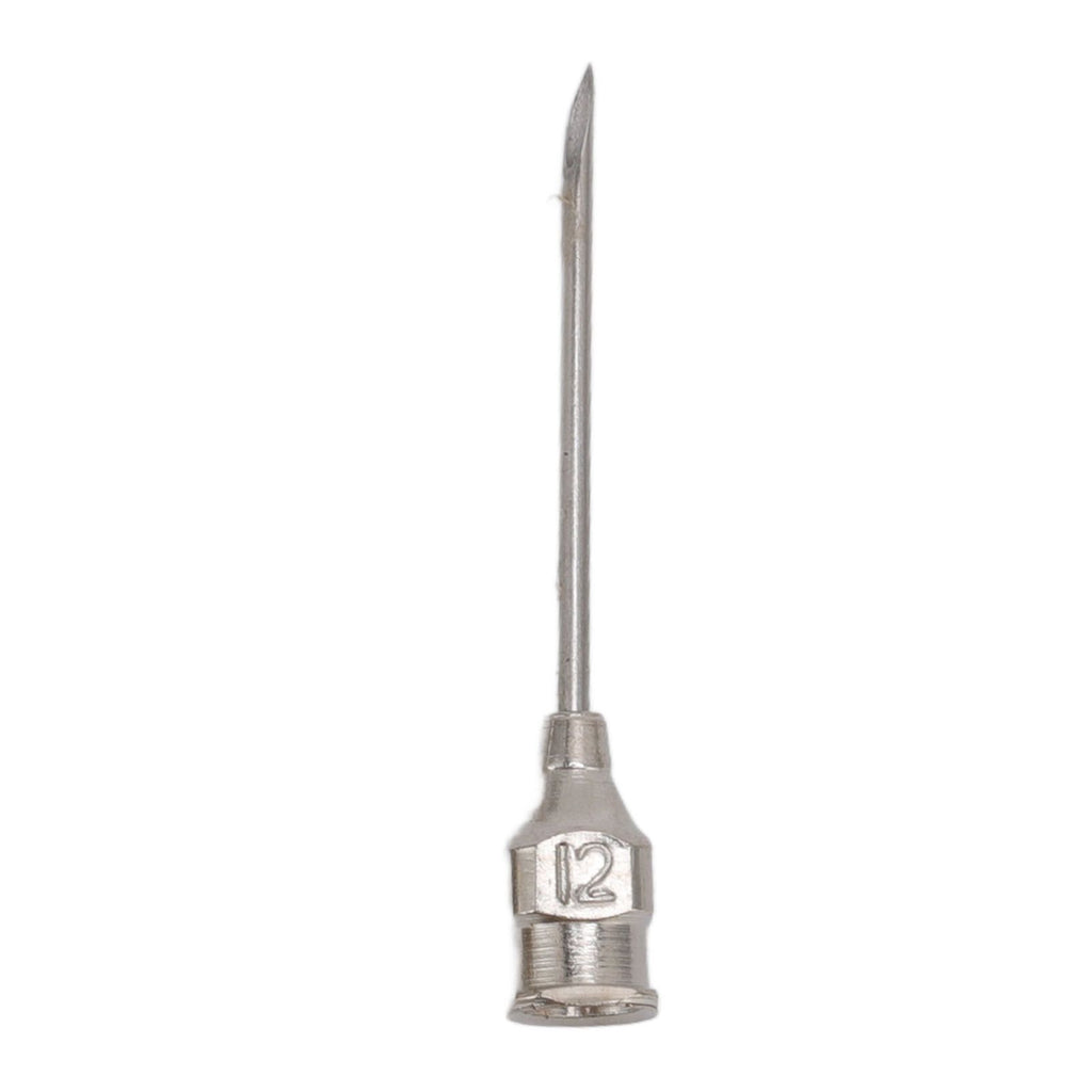 Poultry Injection Needles Stainless Steel Bovine Pig Injection Needle Cow Pig Injection Needle Accessories 12x25mm / 0.5x1.0in