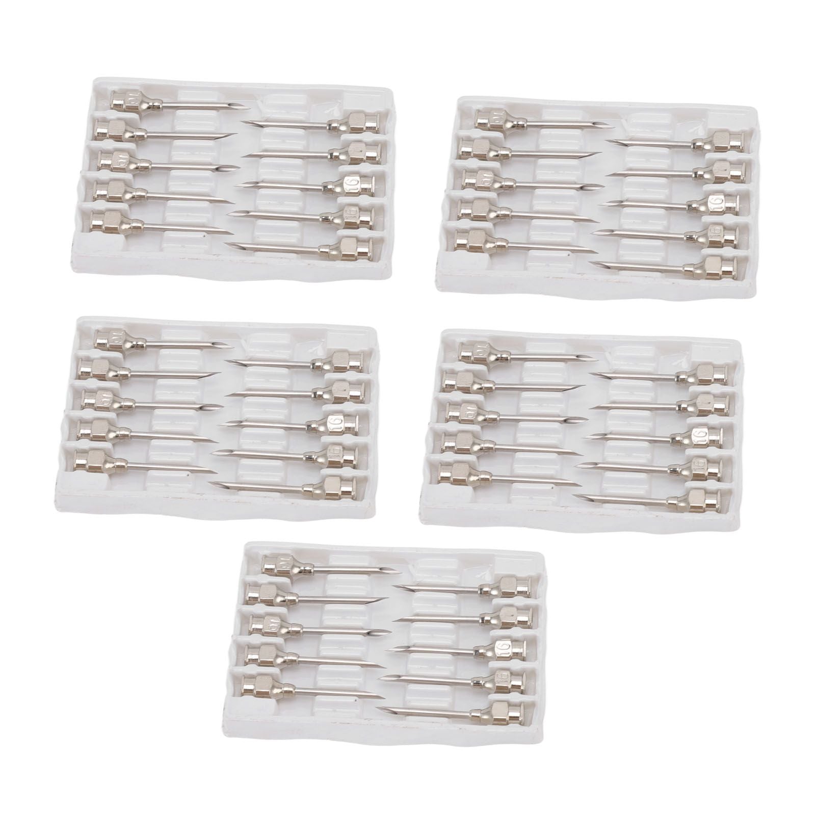 Poultry Injection Needles Stainless Steel Bovine Pig Injection Needle Cow Pig Injection Needle Accessories 16x20mm / 0.6x0.8in