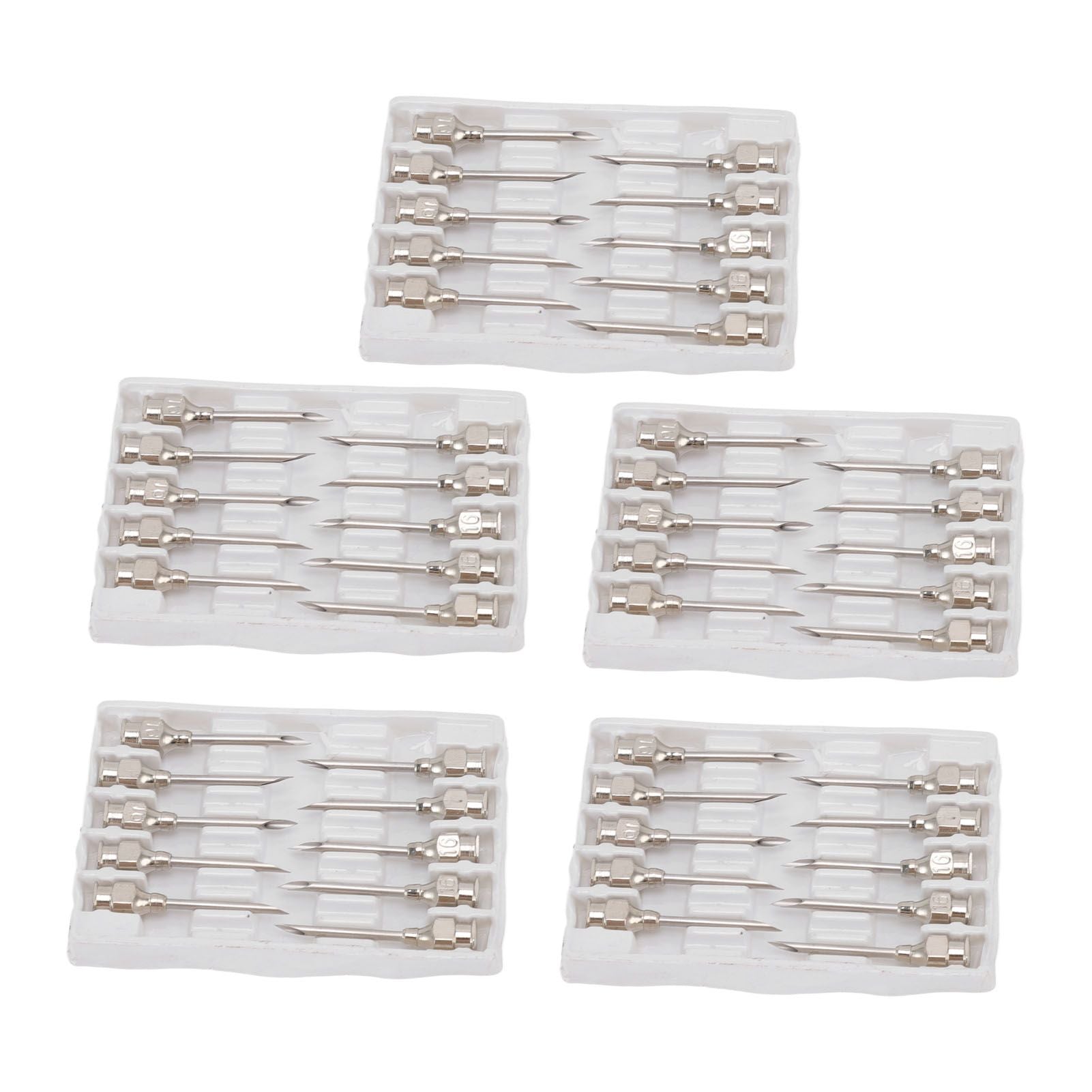 Poultry Injection Needles Stainless Steel Bovine Pig Injection Needle Cow Pig Injection Needle Accessories 16x20mm / 0.6x0.8in