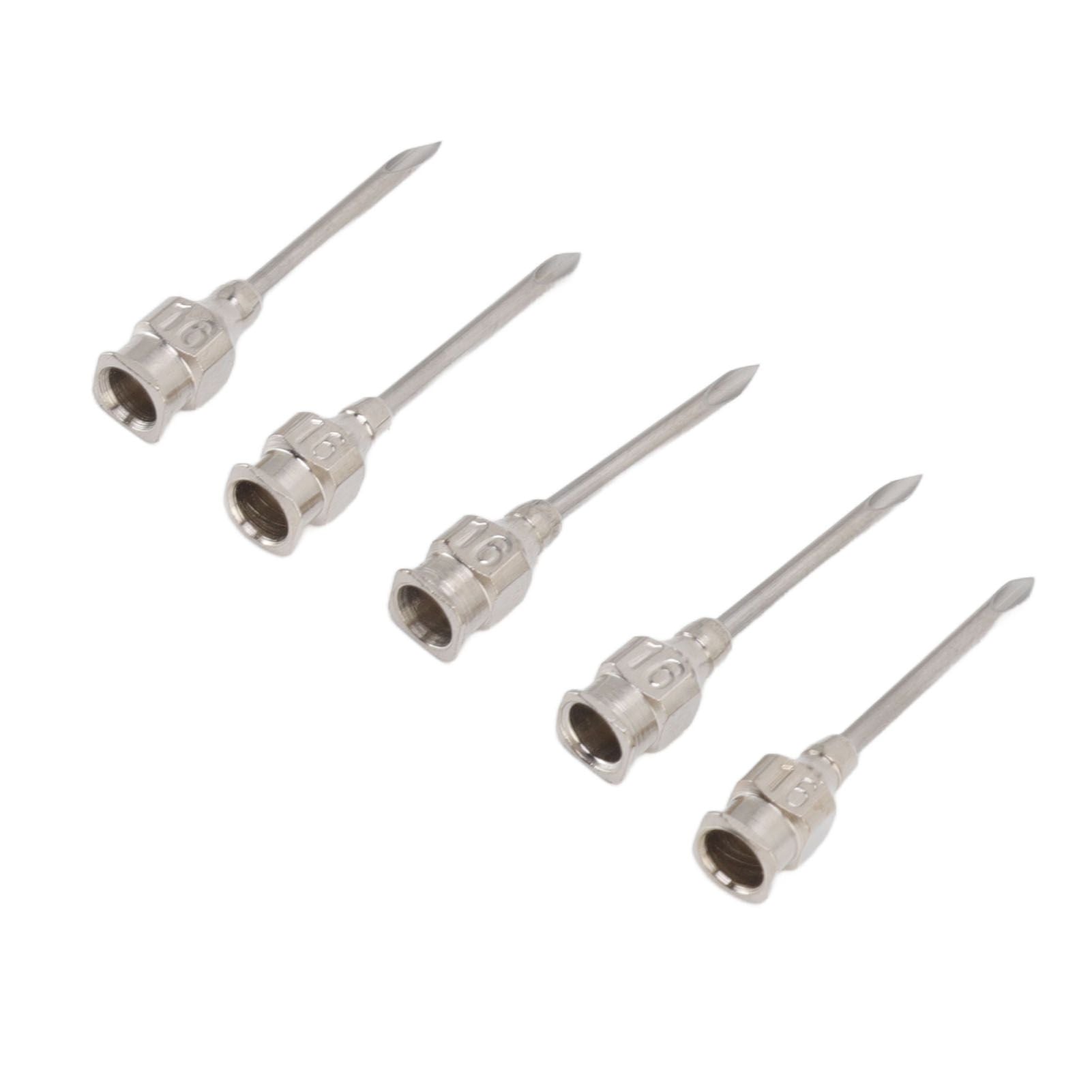 Poultry Injection Needles Stainless Steel Bovine Pig Injection Needle Cow Pig Injection Needle Accessories 16x20mm / 0.6x0.8in