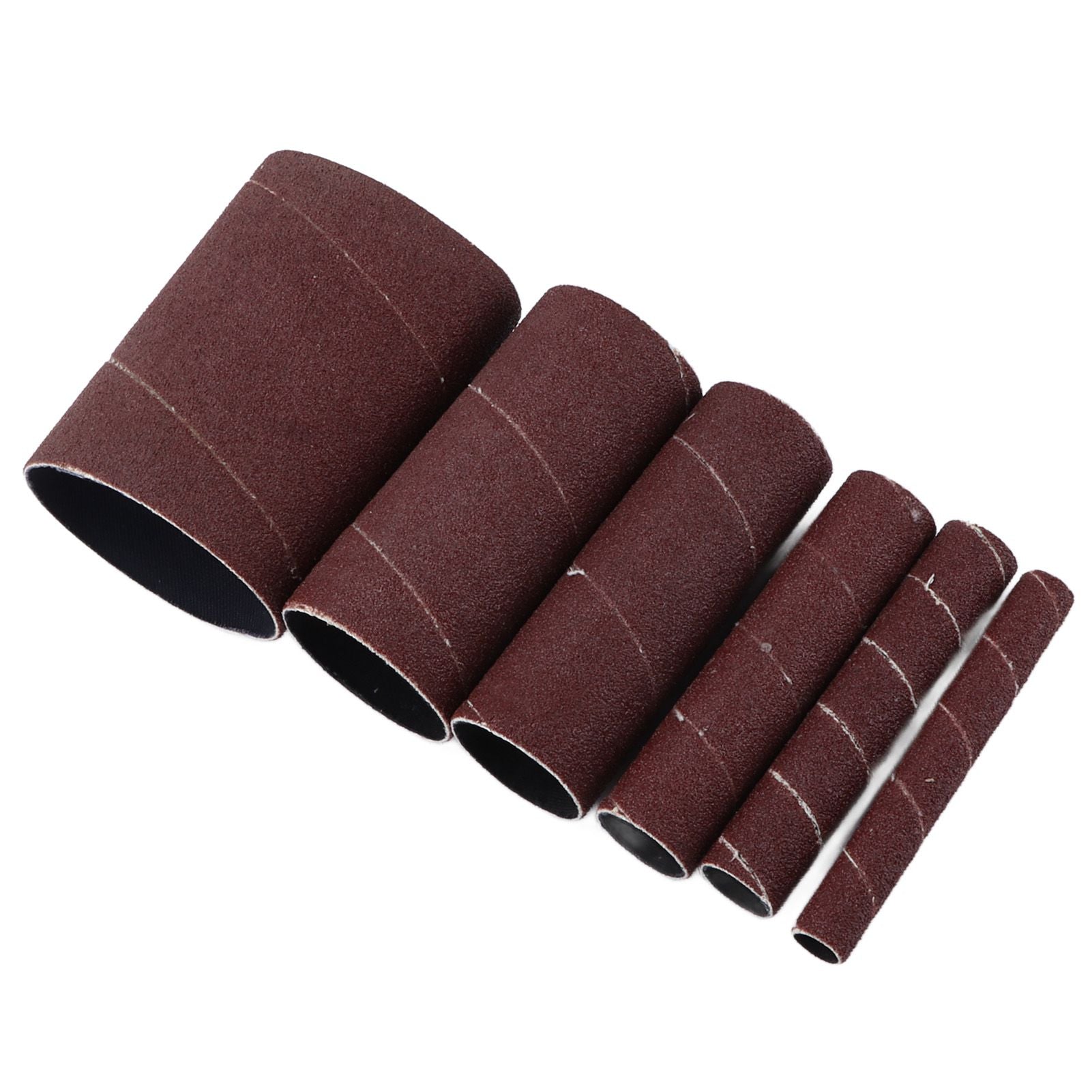 6Pcs Sandpaper Ring Sandpaper Roll Sanding Sleeves Wood Sanding Metal Rust Removing for Electric Grinder