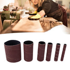 6Pcs Sandpaper Ring Sandpaper Roll Sanding Sleeves Wood Sanding Metal Rust Removing for Electric Grinder