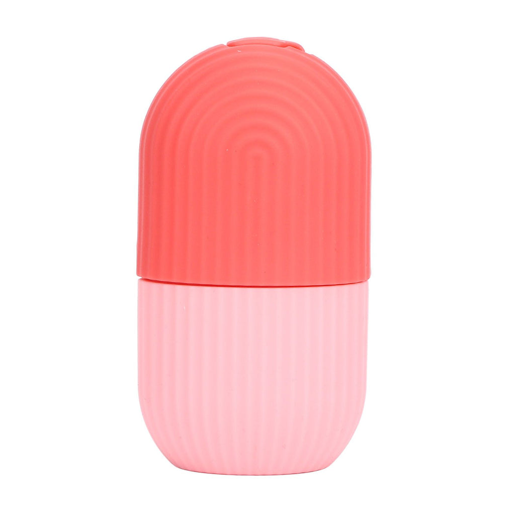Face Icer Pain Relief Nonslip Grip Durable Silicone Easy Operation Ice Face Mold for Face Massage Skin Care Pink