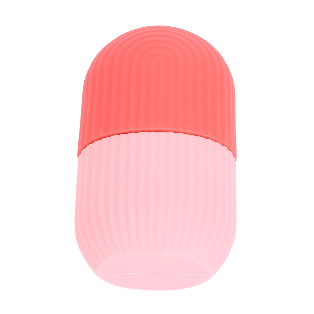 Face Icer Pain Relief Nonslip Grip Durable Silicone Easy Operation Ice Face Mold for Face Massage Skin Care Pink
