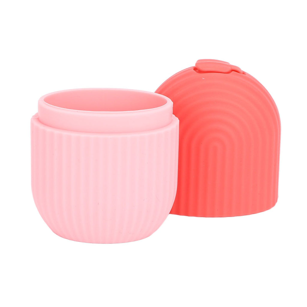 Face Icer Pain Relief Nonslip Grip Durable Silicone Easy Operation Ice Face Mold for Face Massage Skin Care Pink