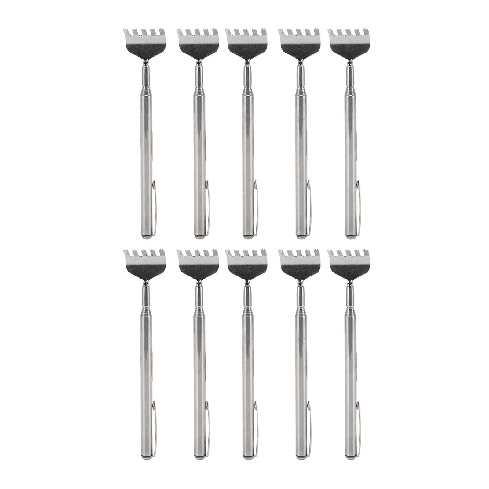 10pcs Back Scratcher Extendable Mini Portable Foldable Back Scratcher Telescoping with Pocket Clip for Relieve Itching