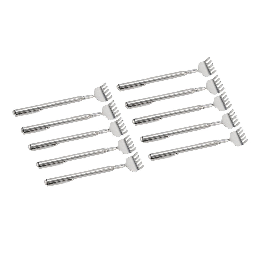 10pcs Back Scratcher Extendable Mini Portable Foldable Back Scratcher Telescoping with Pocket Clip for Relieve Itching