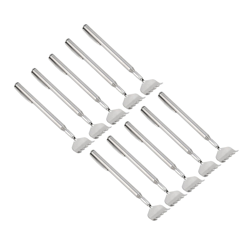 10pcs Back Scratcher Extendable Mini Portable Foldable Back Scratcher Telescoping with Pocket Clip for Relieve Itching