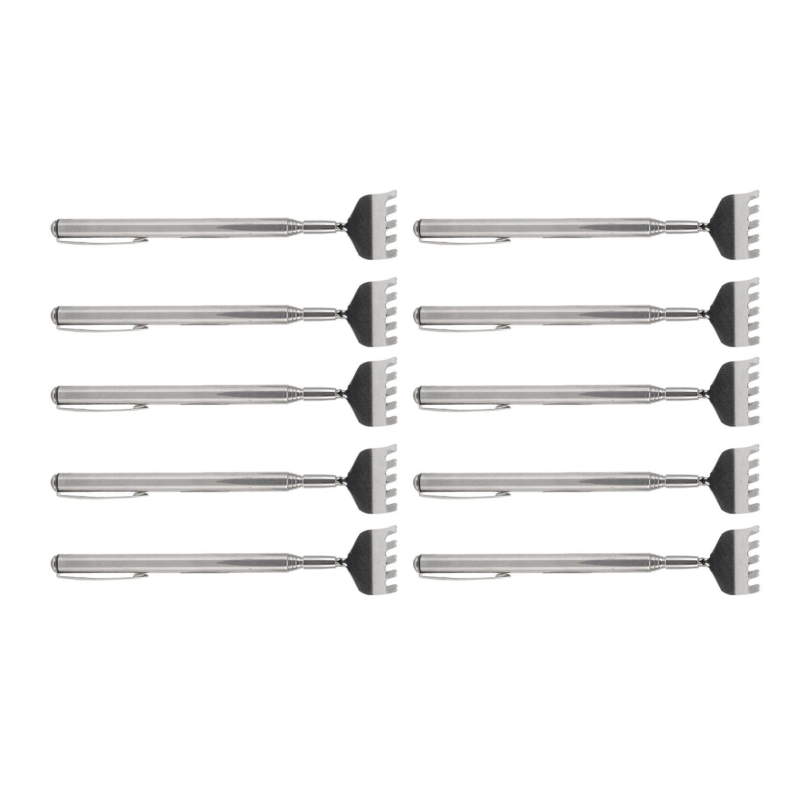 10pcs Back Scratcher Extendable Mini Portable Foldable Back Scratcher Telescoping with Pocket Clip for Relieve Itching