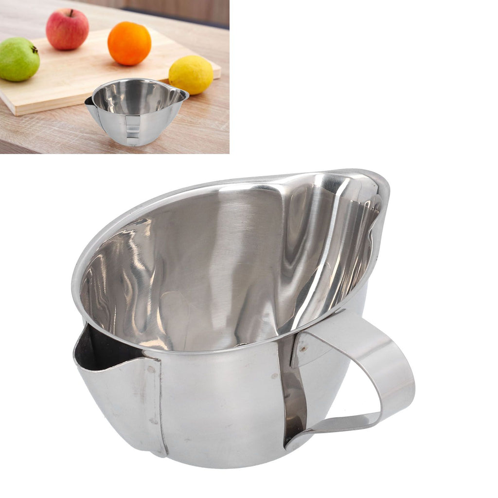 Oil Fat Separator Bowl Safe Comfortable Durable Easy to Clean Stainless Steel Oil Separator