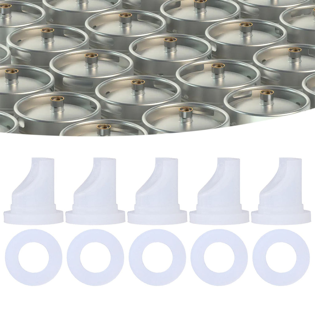 D Coupler Gas Check Valve Beer Line Washer Gasket No Leakage Odorless Beer Keg Coupler Accessories for Sankey Coupler