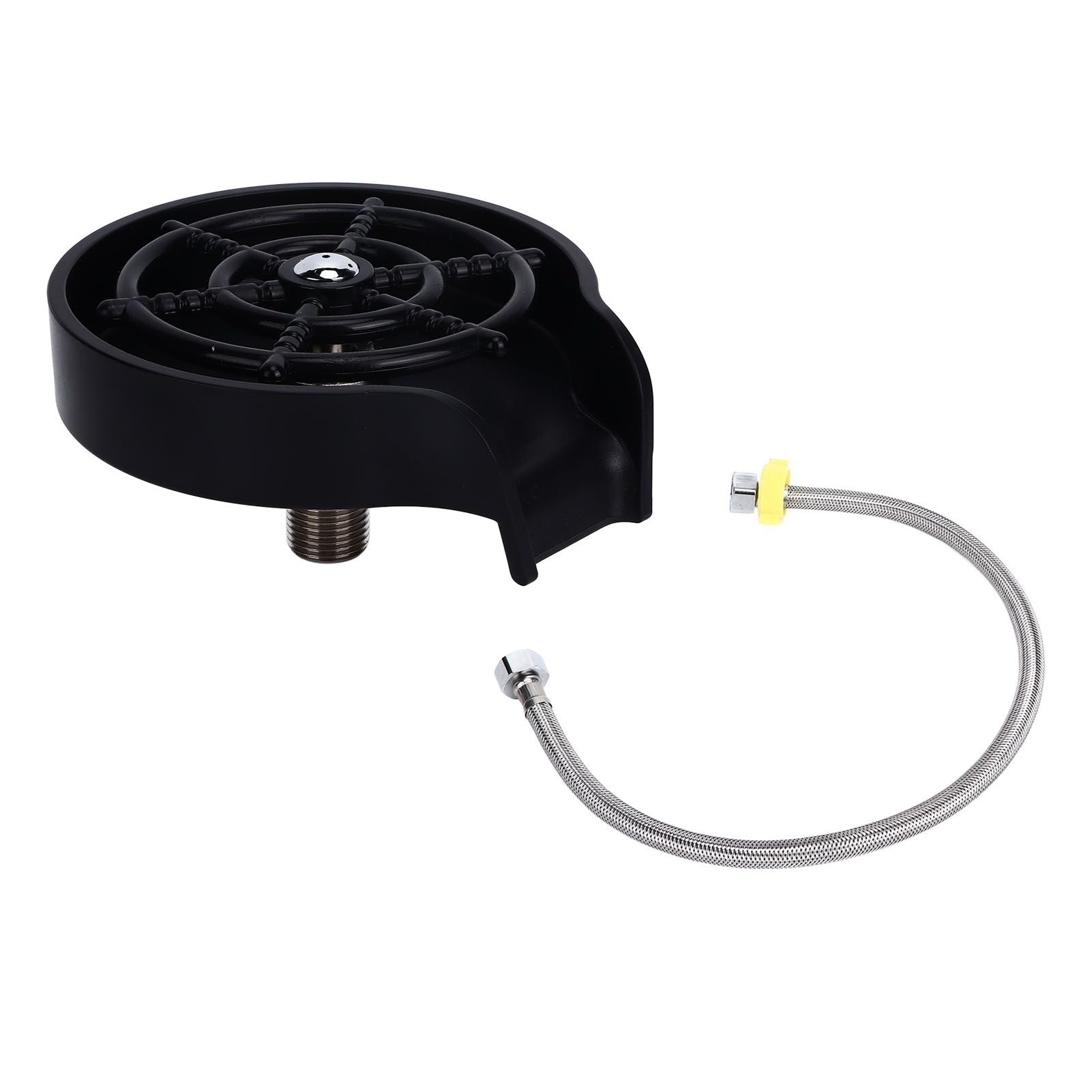 Cup Washer G1/2 Interface Quick Cleaning Detachable Kitchen Hotel Bar Wash Basin Press Glass Rinser for Bar Club Cup Washer with Hose