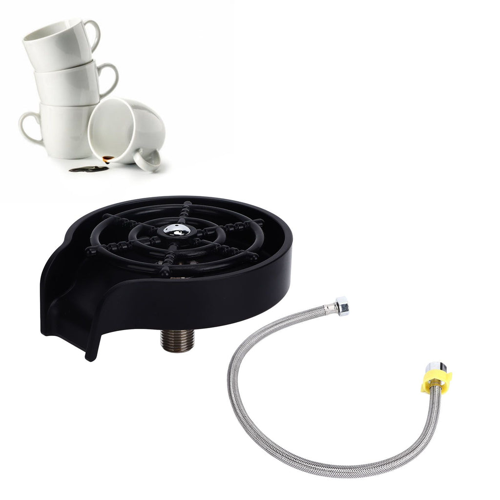 Cup Washer G1/2 Interface Quick Cleaning Detachable Kitchen Hotel Bar Wash Basin Press Glass Rinser for Bar Club Cup Washer with Hose