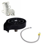 Cup Washer G1/2 Interface Quick Cleaning Detachable Kitchen Hotel Bar Wash Basin Press Glass Rinser for Bar Club Cup Washer with Hose