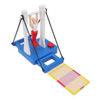 Figure Rotating Athlete Board Game ABS Low Noise Kids Board Game Toy for Home Party