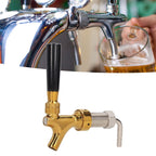 Wine Keg Tap for Kegerator Long Handle Beer Faucet Brass Stainless Steel Beer Bucket Tap