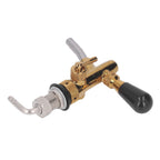 Beer Faucet Adjustable with Short Handle Stainless Steel Beer Dispenser Tap for Kegerator