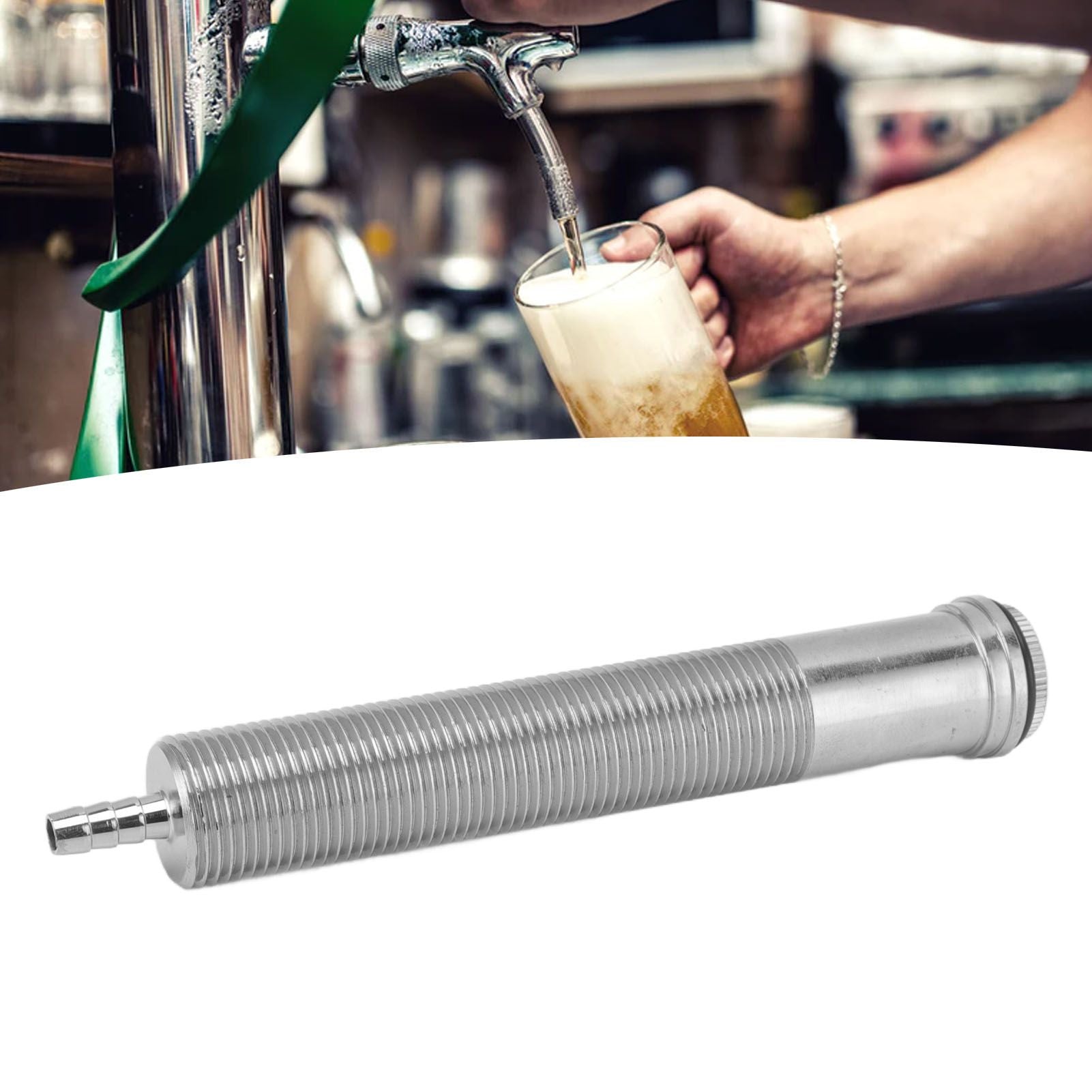 Beer Tap Extension Tube Wall Locking G5/8 Faucet Extension Adapter for Home Brewing Accessories Draft Beer Dispenser Keg