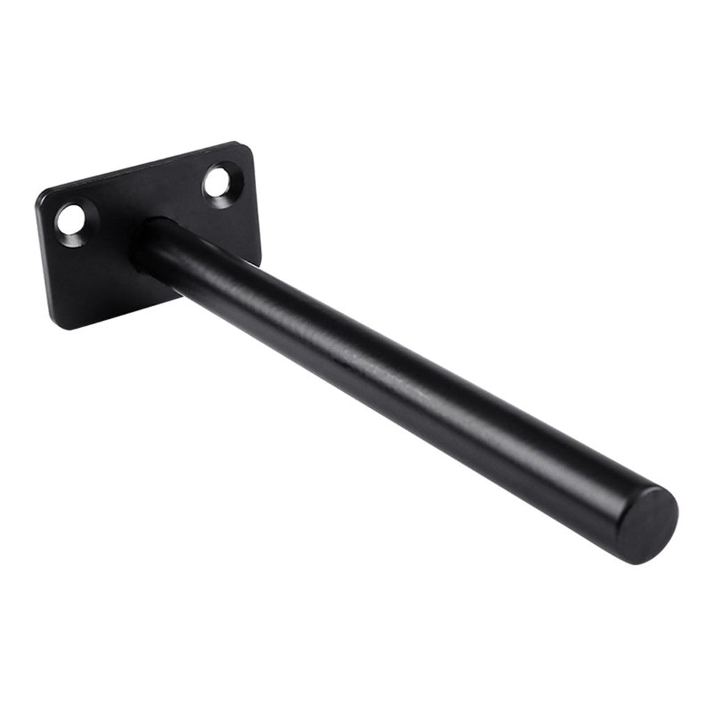 4 PCS Hidden Floating Shelf Bracket Round Wall Mount Shelf Supports Invisible Fixed Floating Holder A 01 2 Holes Black 150mm