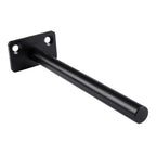 4 PCS Hidden Floating Shelf Bracket Round Wall Mount Shelf Supports Invisible Fixed Floating Holder A 01 2 Holes Black 150mm