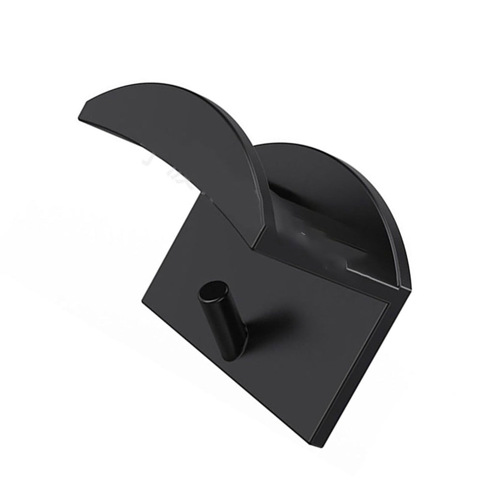 10PCS Adhesive Hat Hooks Modern Minimalist Strong Transparent Adhesive Hat Rack for Wall Black